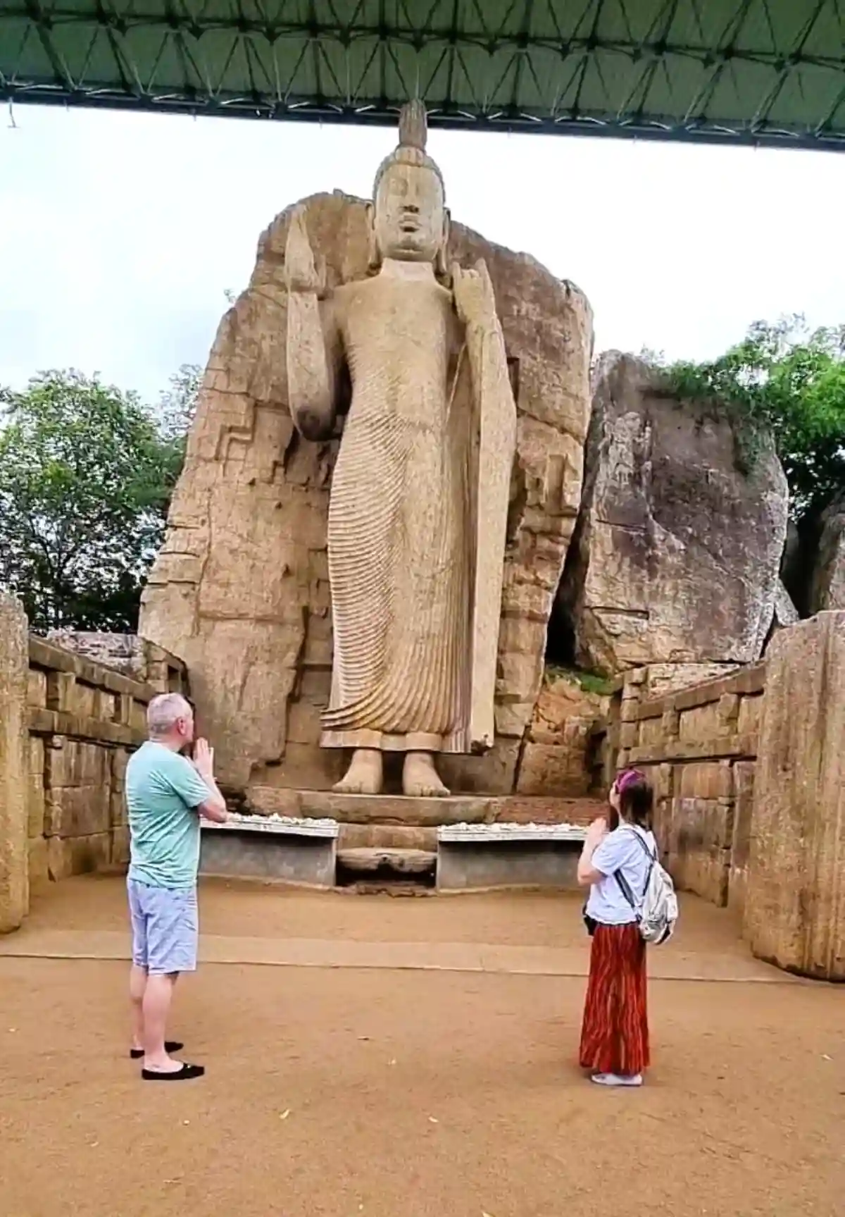 Ancient Aukana Buddha Statue in Sri Lanka